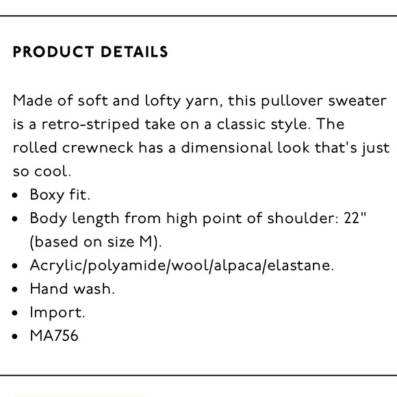 Madewell Striped Fulton Pullover Sweater - Picture 10 of 11